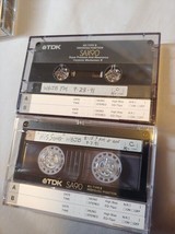 TDK SAX 90 SA90 Cassette Tape lot of 2 Recorded on once WBJB FM 1991 - £11.65 GBP