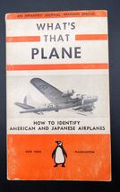 Vtg What&#39;s That Plane American &amp; Japanese 1943 WW2 Penguin Book 3rd Prin... - $272.78 MXN