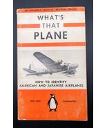 Vtg What&#39;s That Plane American &amp; Japanese 1943 WW2 Penguin Book 3rd Prin... - $272.88 MXN