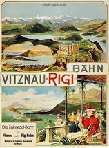8153.Decoration Poster.Home Room wall art design print.Rigi Vitznau Bahn Swiss - £13.63 GBP+