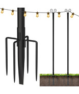 Pack of 2 Addlon 9.2 FT String Light Poles for Outdoor Aluminum No Rust ... - $1,242.13 MXN