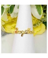 Sagittarius Zodiac Scripted Stacking Layering Ring - £11.84 GBP