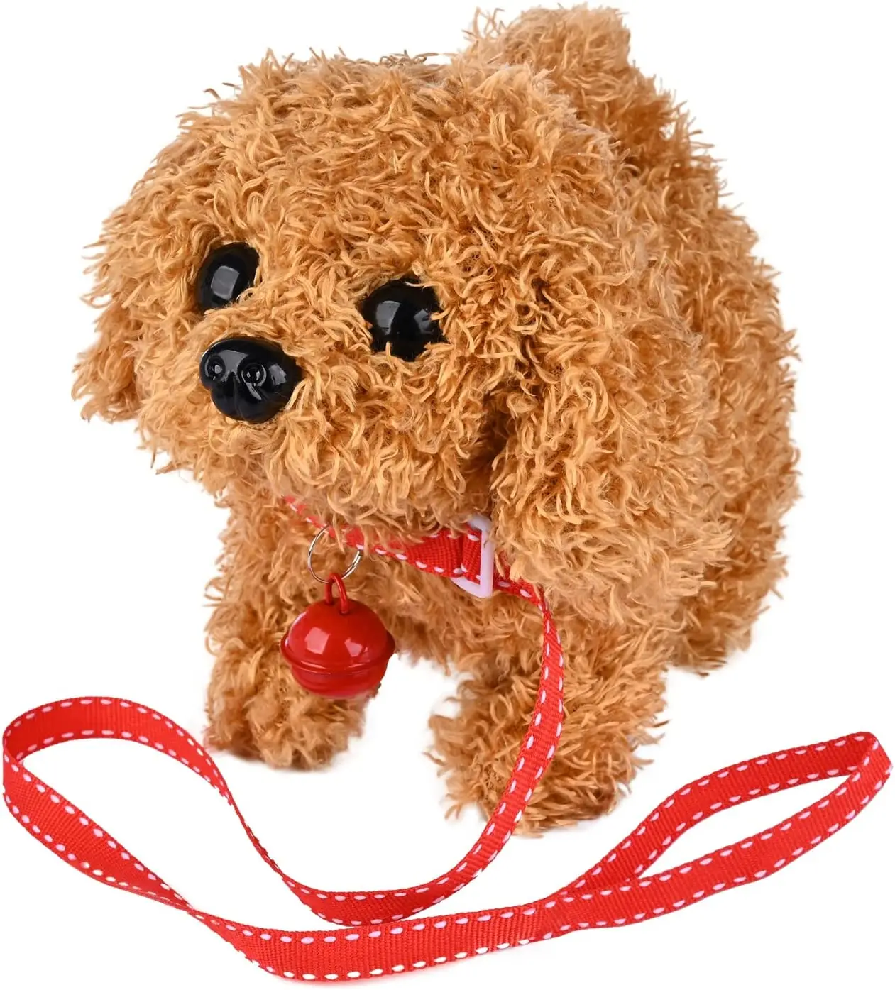 18CM Electric Simulation Puppy Plush Toys Interactive Dog Robot  Walking Barking - £16.19 GBP
