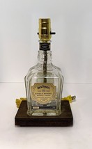 Jack Daniel&#39;s Select Liquor Bar Bottle TABLE LAMP Lounge Light Wood Base - £41.38 GBP