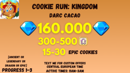 Run Kingdom 160,000 Diamonds Dark Cocoa Cookie-show original titleOrigin... - £16.68 GBP