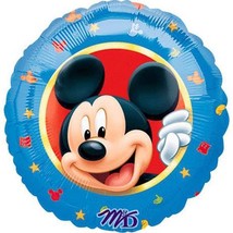 Mickey Mouse Portrait Round Foil Mylar Balloon 1 Count Birthday Party De... - $3.45