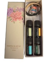 Essential Oil Diffuser Bracelet Aromatherapy Locket with 8 Refill Pads &amp;... - £14.82 GBP