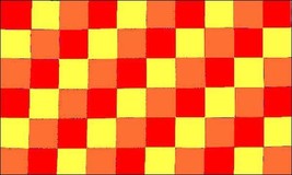 Red Yellow Orange Checkered Flag - 3x5 Ft - £15.94 GBP