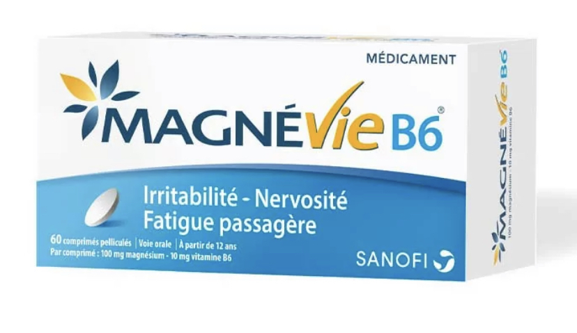 sanofi magne b6 60 tablets - magnesium 100mg/cap + vitamin b6 10mg/cap exp2025