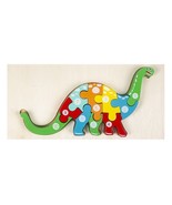 Dinosaur - Wooden Puzzle for Kids, Montessori Gift, Education Jigsaw - C... - $6.13