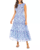 Banjanan Womens Iris Cotton Long Midi Dress L - £274.58 GBP