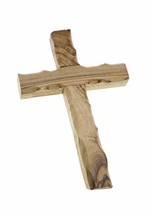 SpringNahal Olive Wood Cross from Bethlehem with a Certificate Made in Jerusalem - £5.12 GBP
