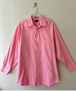 Paul Fredrick Sz 17 - 33 Pink Glen Plaid Dress Shirt Chest Pocket Stretch - €31,74 EUR