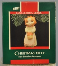 Hallmark - Christmas Kitty - 1st in Series - Fine Porcelain Ornament - £10.19 GBP