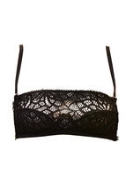 One Teaspoon Womens Bralette Sheer Elegant Lace Black Size S - £27.45 GBP