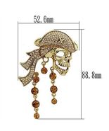 LO2415 - Gold White Metal Brooches with Top Grade Crystal  in Multi Color - €41,28 EUR