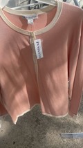 Pendleton Silk Blush Pink Cardigan Sweater Ivory Retail  $209 Vintage Mc... - $92.57
