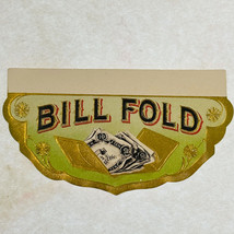 Cigar Label Bill Fold Embossed Gilded BACK FLAP Tobacco Box Label - $24.70