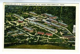 Aeroplane View U S Veterans Hospital No. 93 Legion Postcard Kerrville Texas - £11.45 GBP