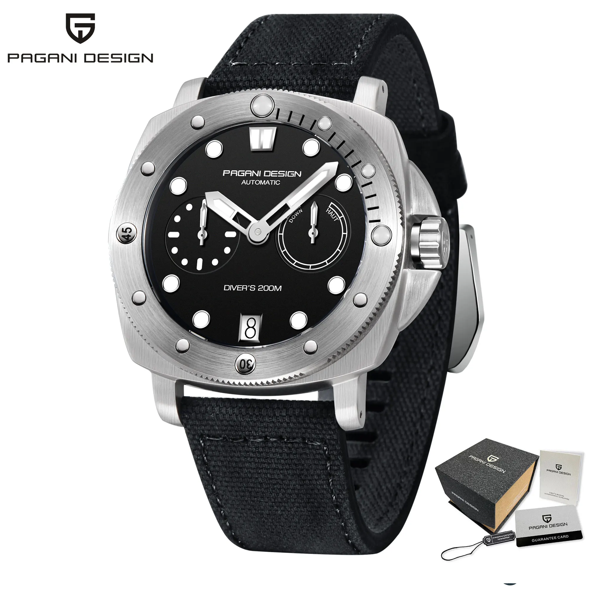 Pagani Design Automatic Watch For Men Mechanical  Men 2023 New 200M Waterproof A - £266.45 GBP