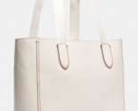 Coach Soft Leather Derby Tote Chalk Ivory White 58660 Gold NWT $350 Reta... - £104.81 GBP