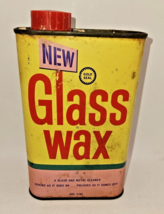 Vintage 1966 Gold Seal Glass Wax Metal Advertising Oil Can Kitchen Garage - £16.99 GBP