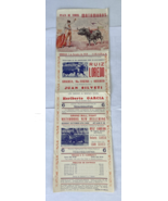 Bullfighting Advertisement Flyer –18” x 6&quot; - Plaza de Toros  Matamoros #4 - €11,28 EUR