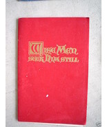 1958 Felt Cover Booklet Wise Men Seek Him Still - £14.12 GBP
