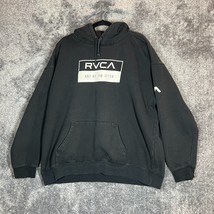 RVCA Art of Jiu Jitsu Hoodie Mens XXL Black Heavy Pullover Pockets M622VRIB - $41.61