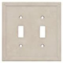 Somerset Collection Somerset 2-Gang Sand Toggle Standard Wall Plate - £11.00 GBP