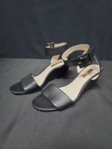 Louise Et Cie Punya Womens Black Leather Wedge Sandal Size 6.5 - $42.95