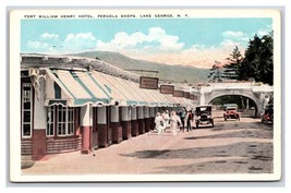 Fort William Henry Hotel Pergolia Negozi Lago George New York Ny Wb Postcard Q23 - £2.67 GBP