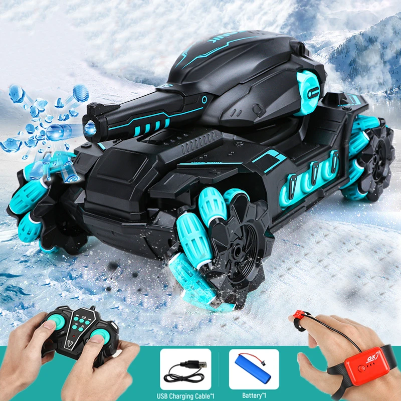 2.4G RC Car Toy 4WD Water Bomb Tank RC Toy Shooting Competitive Gesture - £63.81 GBP+