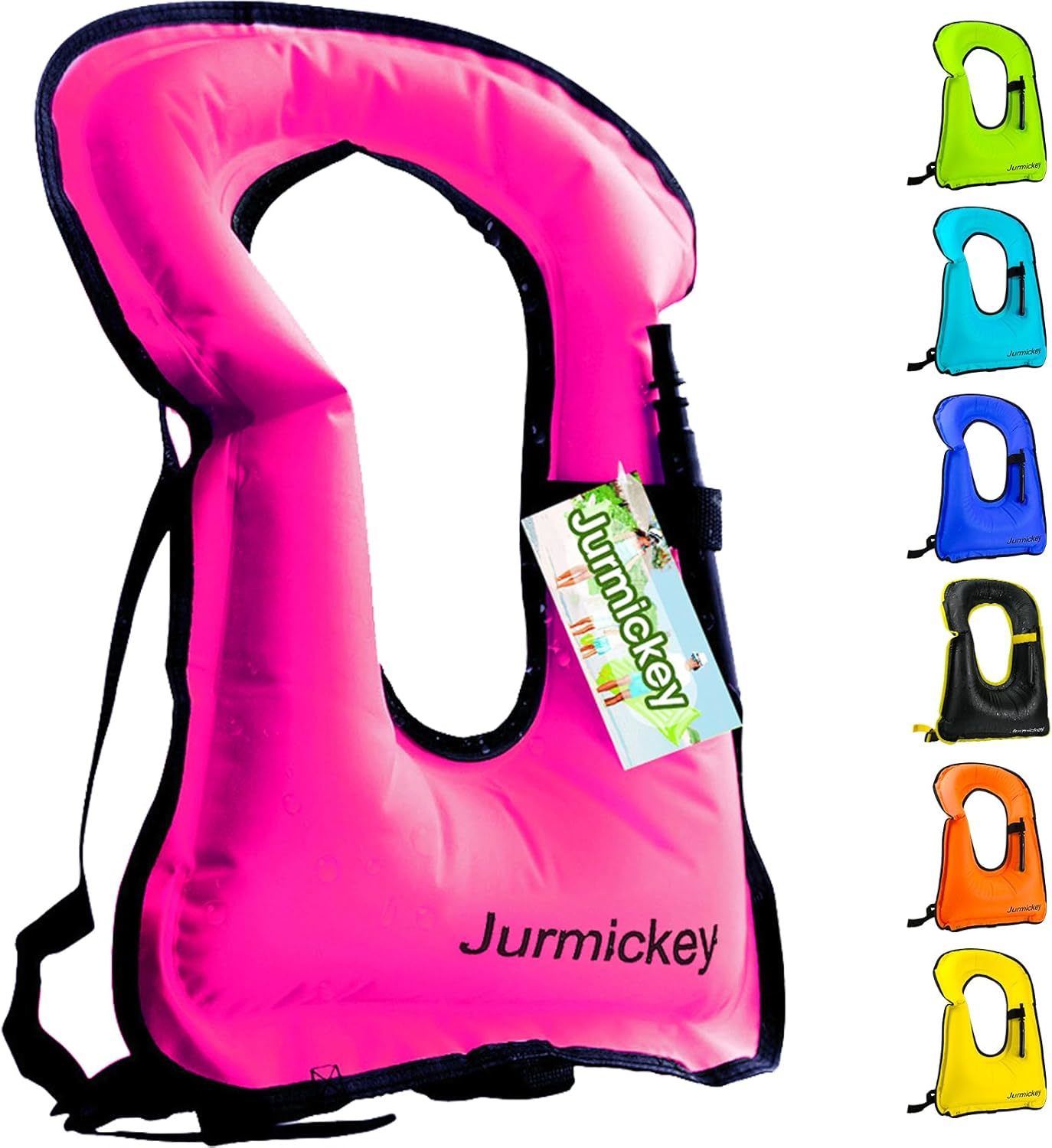 Adult Inflatable Snorkel Vest, Carry-Along Snorkel Jacket, Waterproof, B... - $22.69