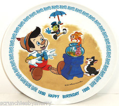 Disney Pinocchio 100th Birthday Collector Plate Schmid LE 7,500 1980 - £47.15 GBP