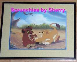 Disney Store Simba Pride Lithograph Framed Gold Seal Lion King Movie Vin... - £39.83 GBP