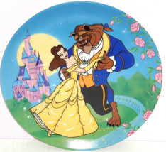 Disney Beauty Beast Belle Princess Plate Collector Theme Parks Vintage Japan - $59.95