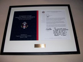 Matted and glass framed U.S. Military Correspondence signed by Arnold L. Punaro - £11.67 GBP
