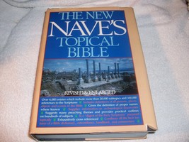 The New Nave’s Topical Bible  Revised &amp; Enlarged; Hard w D/J in Excellent Shape! - £10.18 GBP