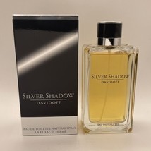 Silver Shadow By Davidoff Edt Spray 3.4oz/100ml Vtg Discontinued - New In Box - £63.20 GBP