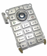 Lot 11 Motorola V190 Original OEM Silver Keypad Keymat Button Parts - $9.99