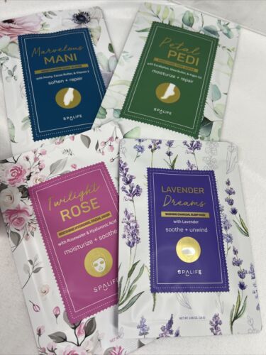 4pc Moonlit Garden Evening Skincare Holiday Gift Set Sleep Face Hand Foo... - $5.99