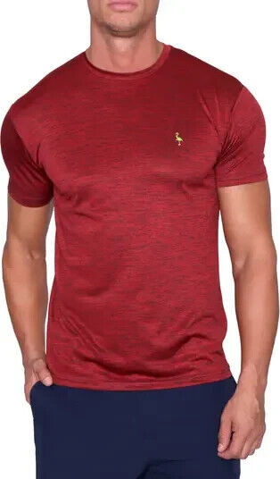 Primary image for TailorByrd Melange Performance T-Shirt Mens XXL Burgundy Short Sleeve NEW