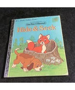 Vintage Little Golden Book Disneys The Fox and the Hound Hide and Seek - £7.03 GBP