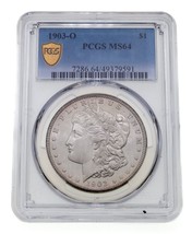 1903-O S$1 Silver Morgan Dollar Graded by PCGS as MS64 - £778.48 GBP
