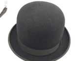 Vtg Bowler Derby Hat Made in England Tress &amp; Co. London 6 3/4 - $59.39