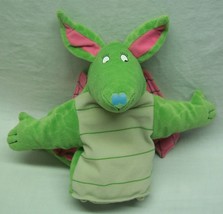 Discovery Toys GREEN DRAGON HAND PUPPET 8&quot; Plush STUFFED ANIMAL Toy - £14.61 GBP