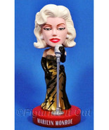 Marilyn Monroe Singer Bobble Gold Dress Funko Wacky Wobbler Bobblehead - £51.95 GBP