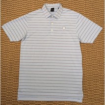 Dunning Golf Polo Shirt Men’s Medium Blue Striped CMC 1922 Logo Performance - $187.65 MXN