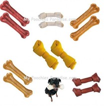 DOG CHEWS for LESS! Rawhide 2 Packs at Discounted Price Beef Chicken or Natural - £6.03 GBP